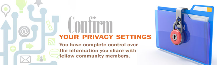 Confirm your privacy settings