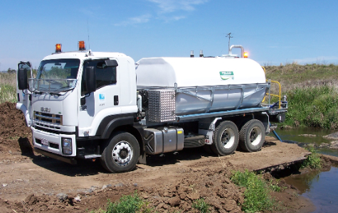 Felco fibreglass water tanker for Toowoomba