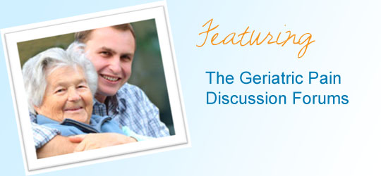 Geriatric Pain Discussion Forums