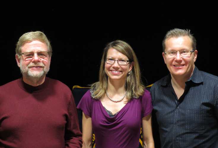 Dan, Karen, Alex - at the Dec 19 luncheon