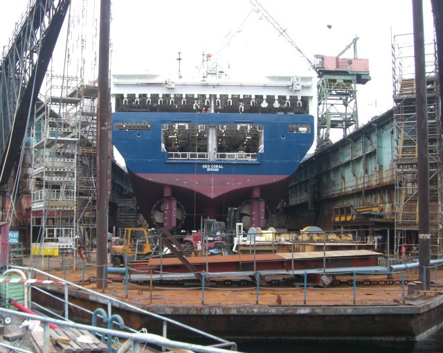Geo Coral in drydock