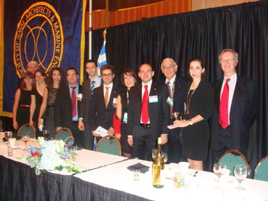 The Greek delegation at the Banquet – Thursday, October 25