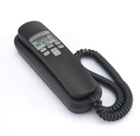 Plain single-line analog telephone.