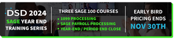 2024 DSD Sage Year End Training Series for Sage 100