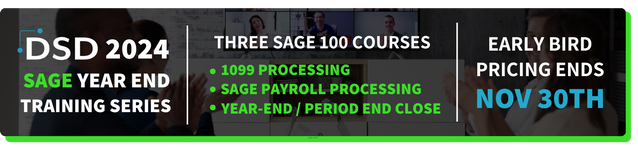 2024 DSD Sage Year End Training Series for Sage 100