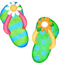 Flip Flop Clip Art - ClipArt Best | Beach clipart, Flip flop ...