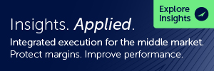 Insights. Applied. Integrated execution for the middle market. Protect margins. Improve performance. 