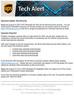 UPS Important Update