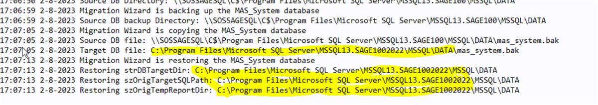 MigrationLog Example