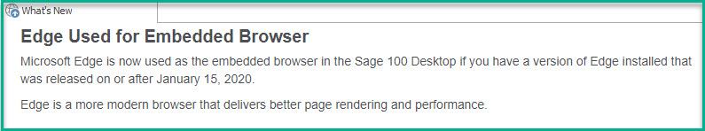 What's New in Sage 100 Version 2021