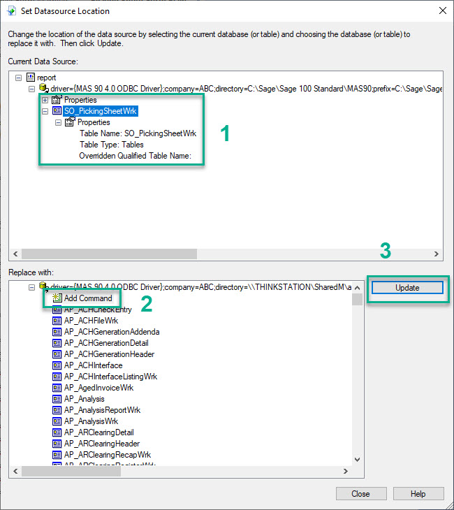 Replacing a work table with an SQL query