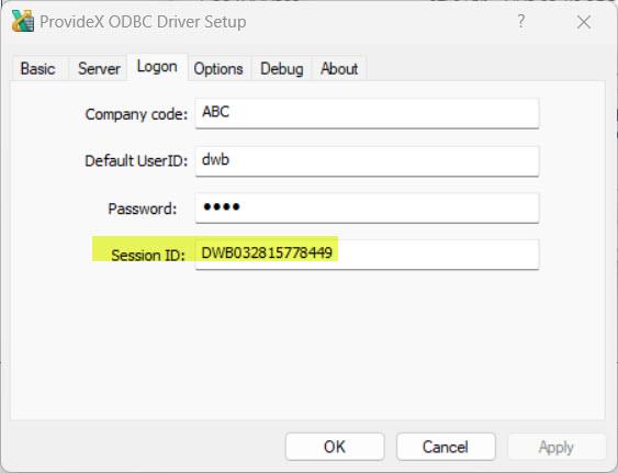 How to set the SOTAMAS90 Session ID