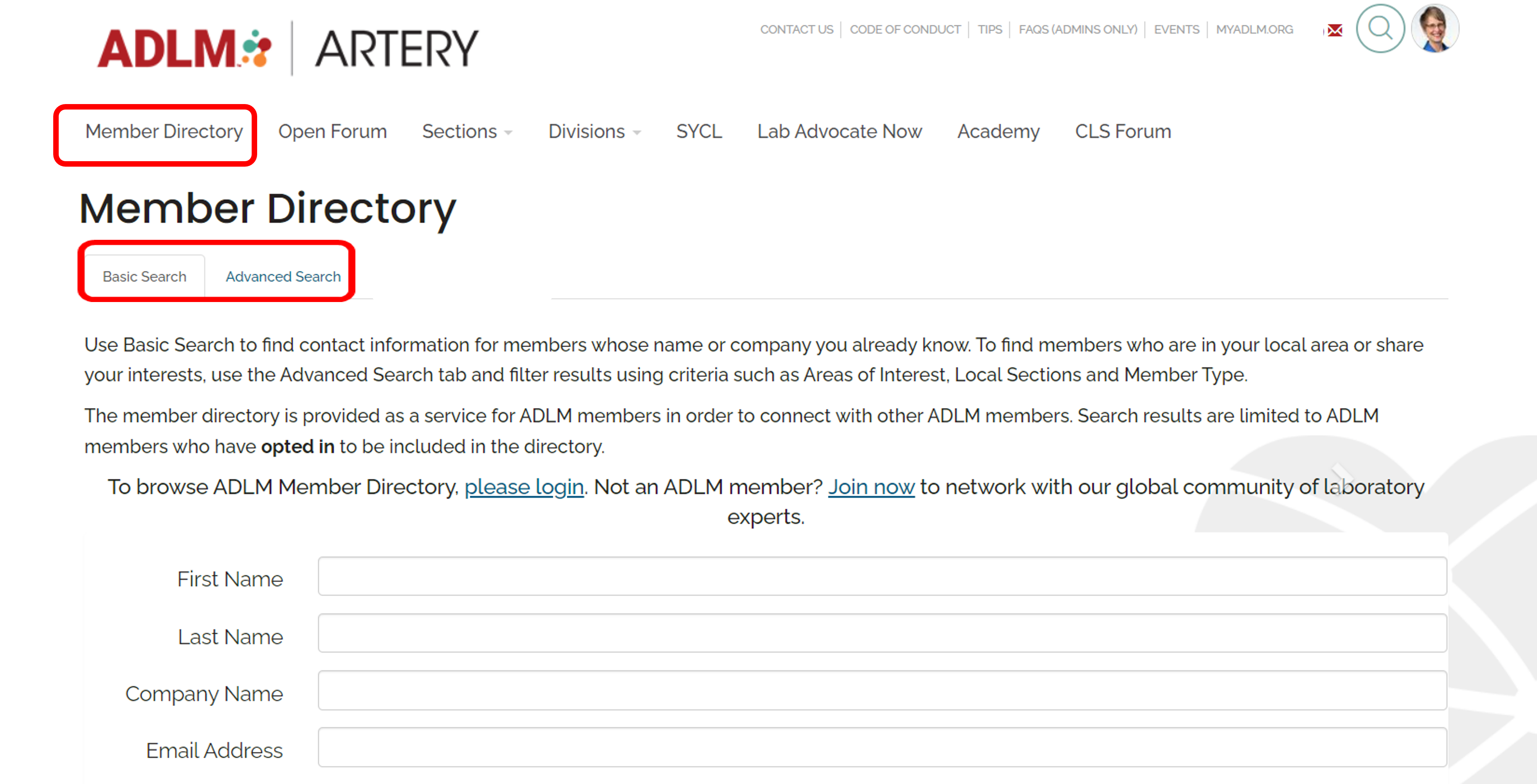 Artery - Member Directory
