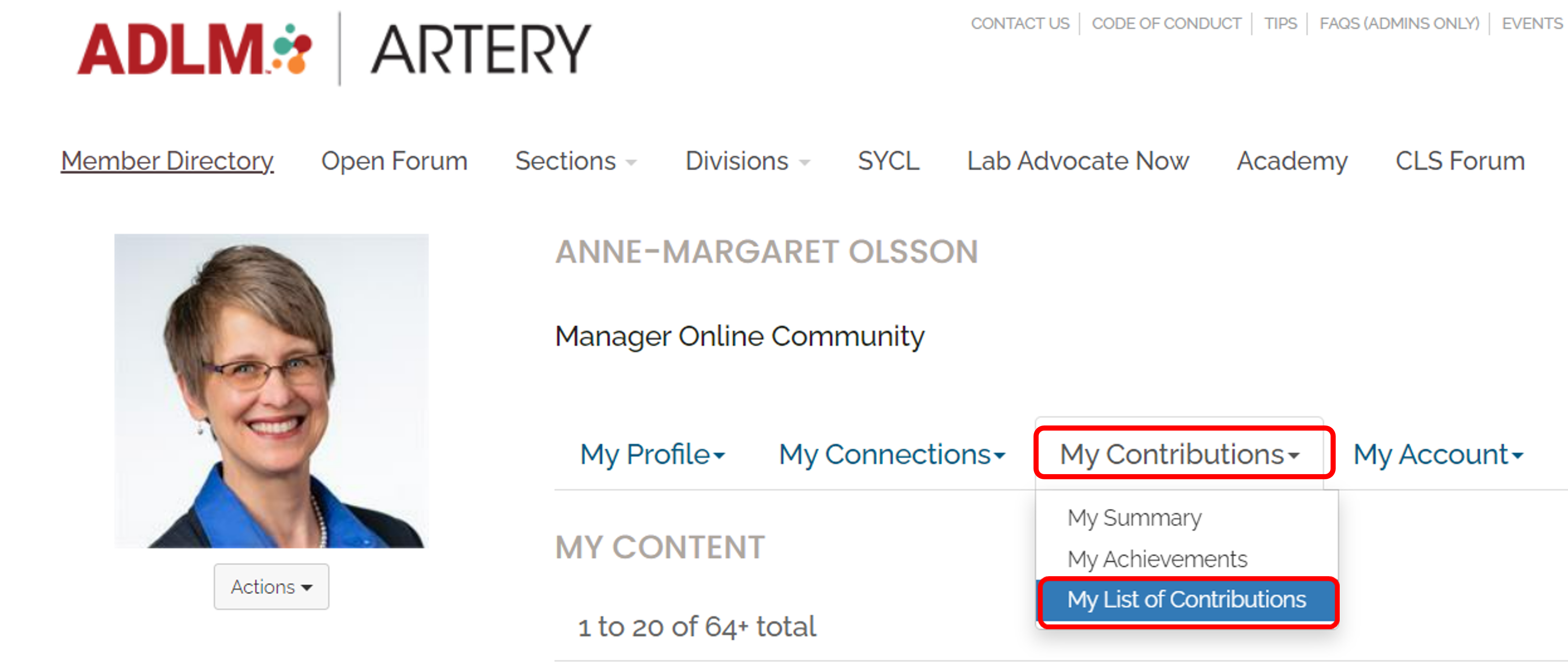 Artery - My contributions
