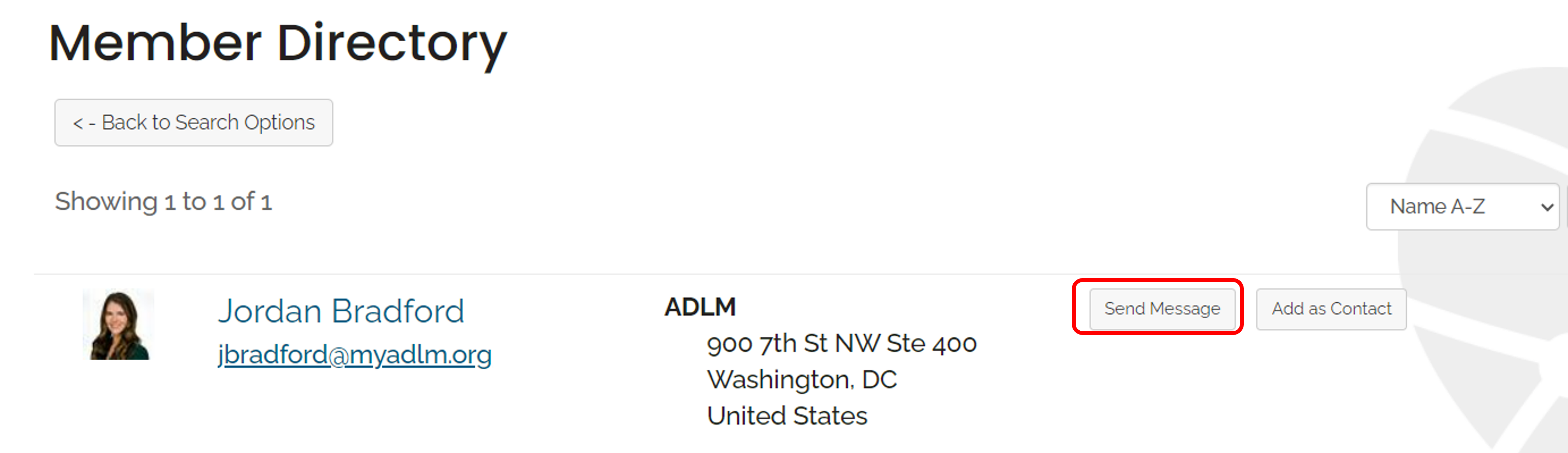 Artery - Send a message