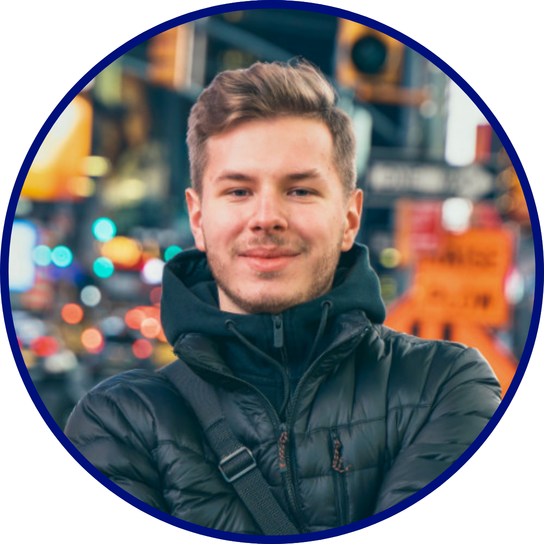 Headshot of Bogdan Tudos, Director of Publicity