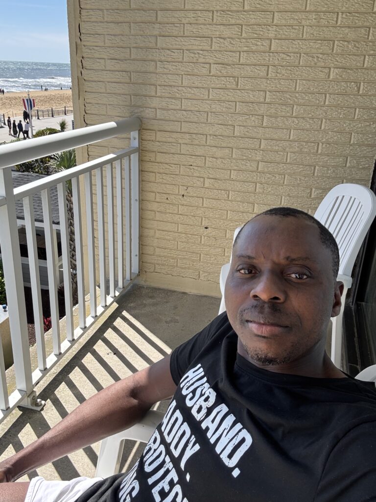 Rasheed Ajirotutu in a candid moment