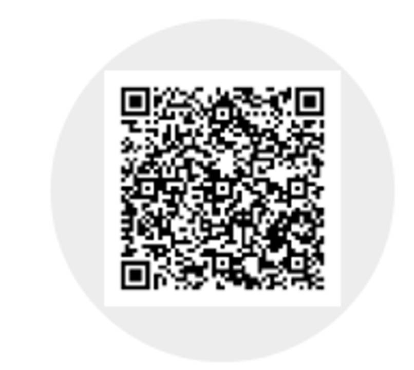 A qr code in a circle