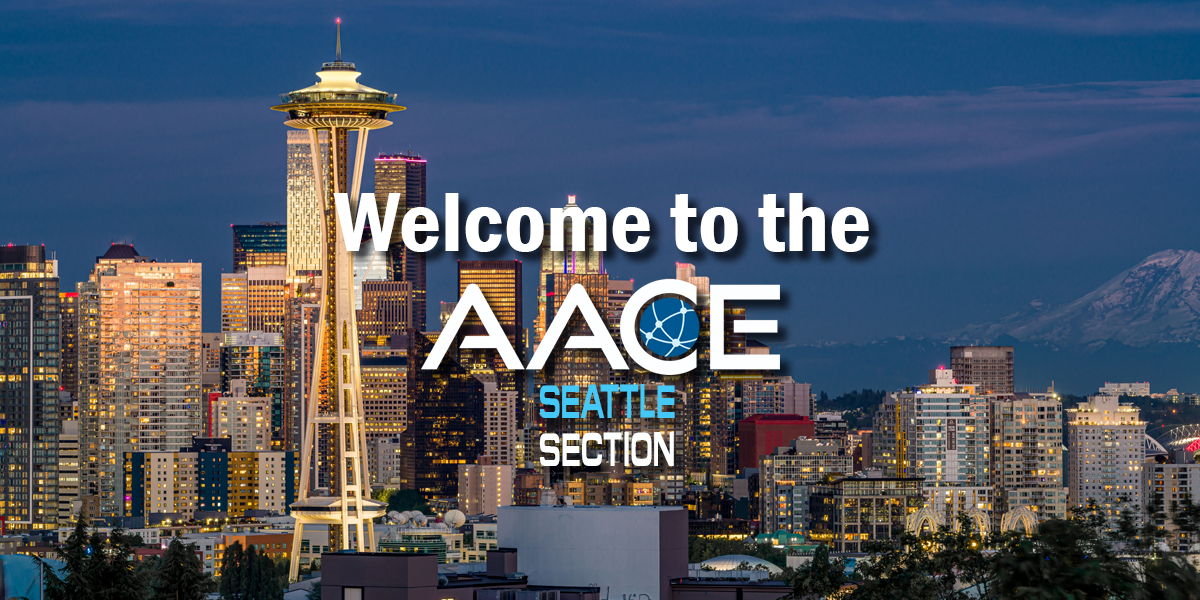 AACE Seattle Section community banner for project controls and cost engineering professionals in the Seattle area.