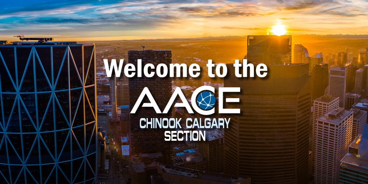 AACE Chinook-Calgary Section banner image for the Calgary, Alberta project controls and cost engineering community.