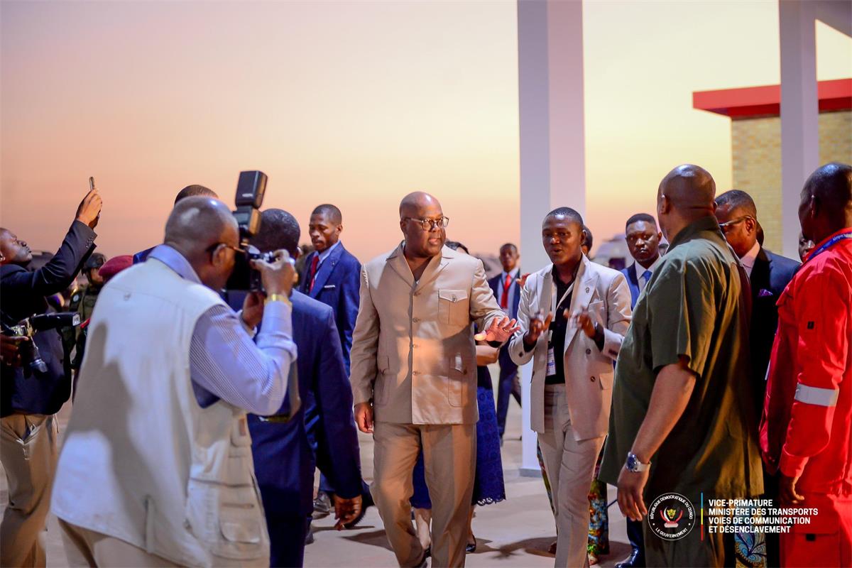 Presidential visit to the Kolwezi International Airport fire station