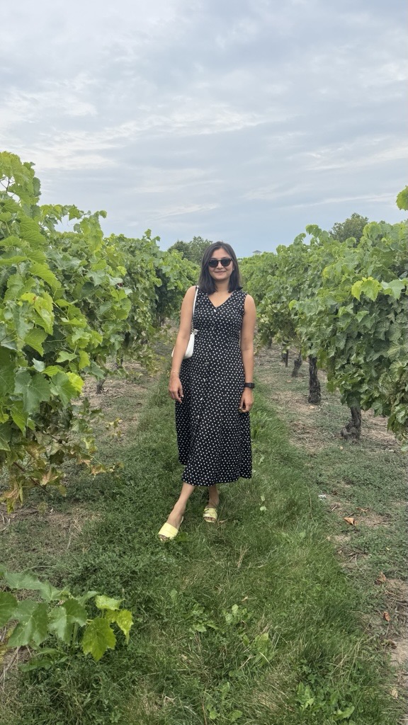 Aabha Parikh learning how to make Ice Wine in Niagara City, Toronto, Canada