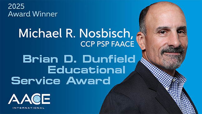 Michael R. Nosbisch Named Brian D. Dunfield Educational Service Award Recipient