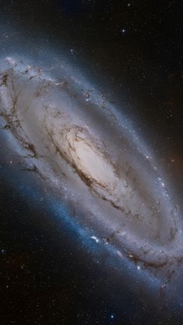 Andromeda Galaxy in outer space