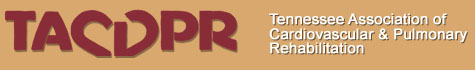 TACVPR - Tennessee Association of Cardiovascular and Pulmonary Rehabilitation logo. This will take you to the homepage