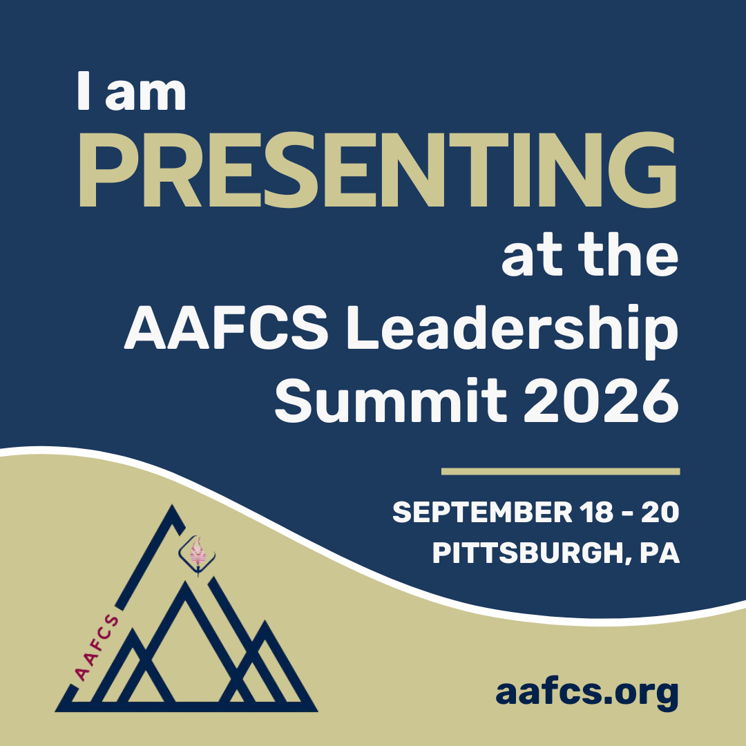 This is a social media image download for AAFCS Leadership Summit Presenters