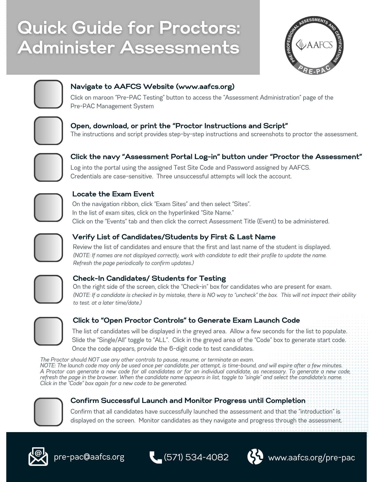 Quick Guide - Proctor Assessments