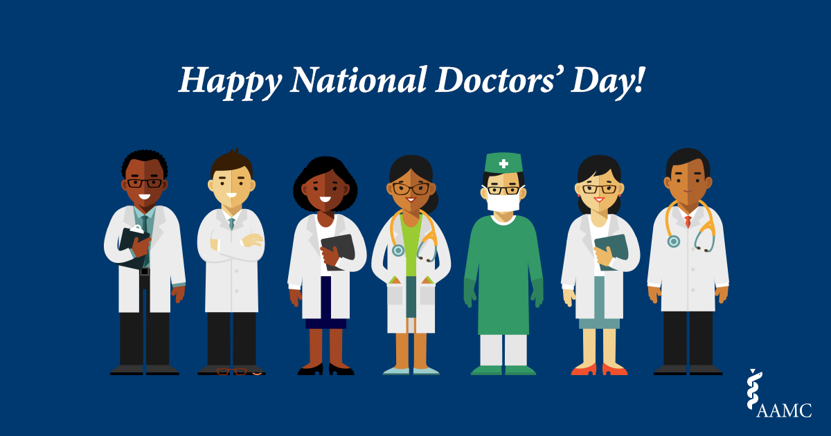 National Doctors' Day graphic