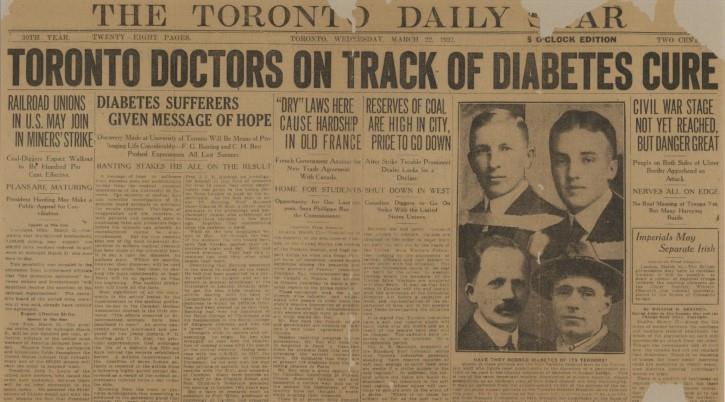 image of the Toronto Daily Star newspaper with headline that reads: 
