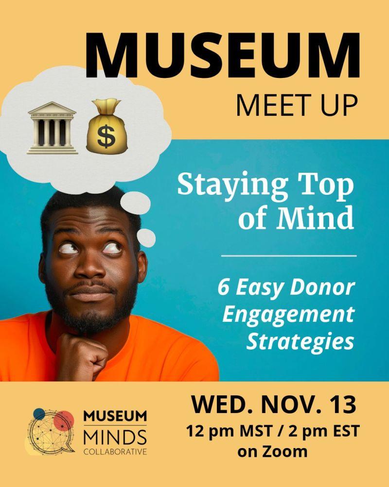 Man thinking about giving to a museum