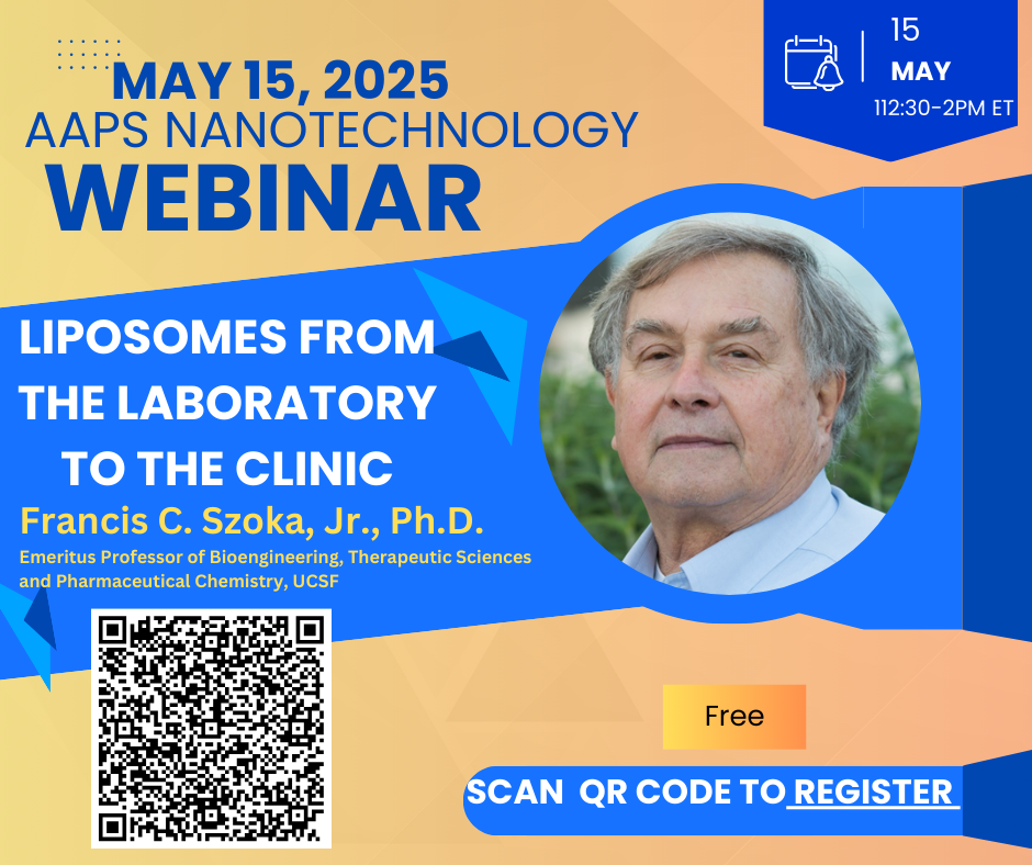 Upcoming webinar by Dr. Francis Szoka