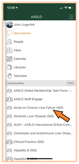Select Specific Community