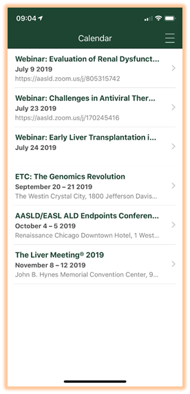 Events List