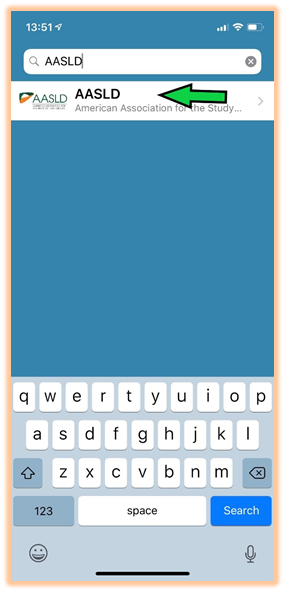 Click on AASLD Name