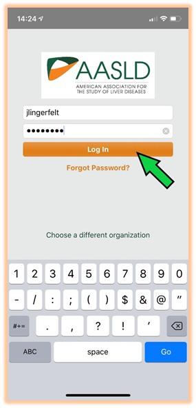 Click Log In