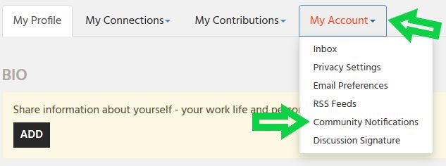 Account - Community Notifications