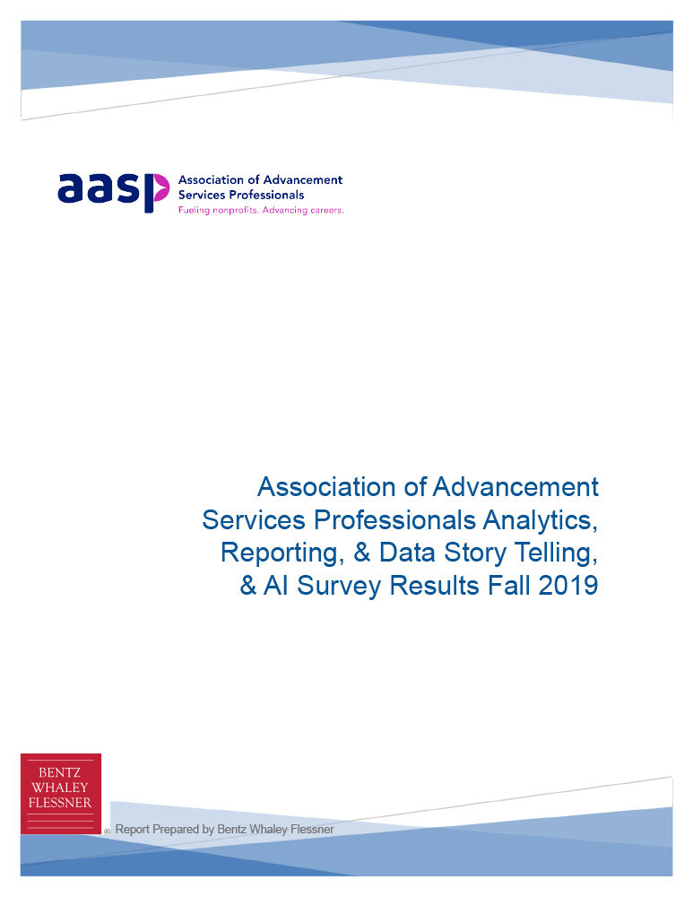 2019 Analytics, Reporting & Data Story Telling, & AI Survey