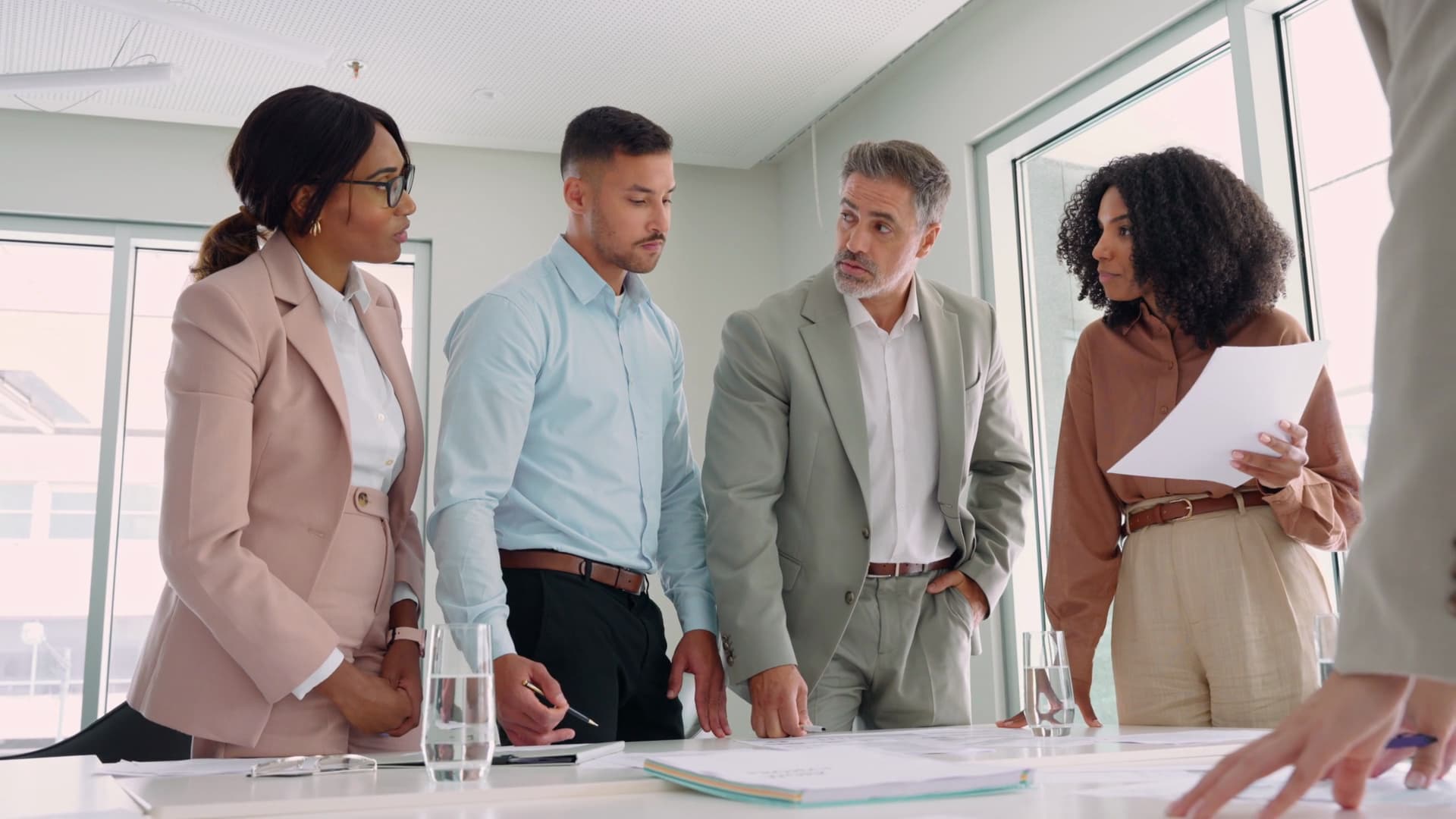 Professional business meeting and leadership development