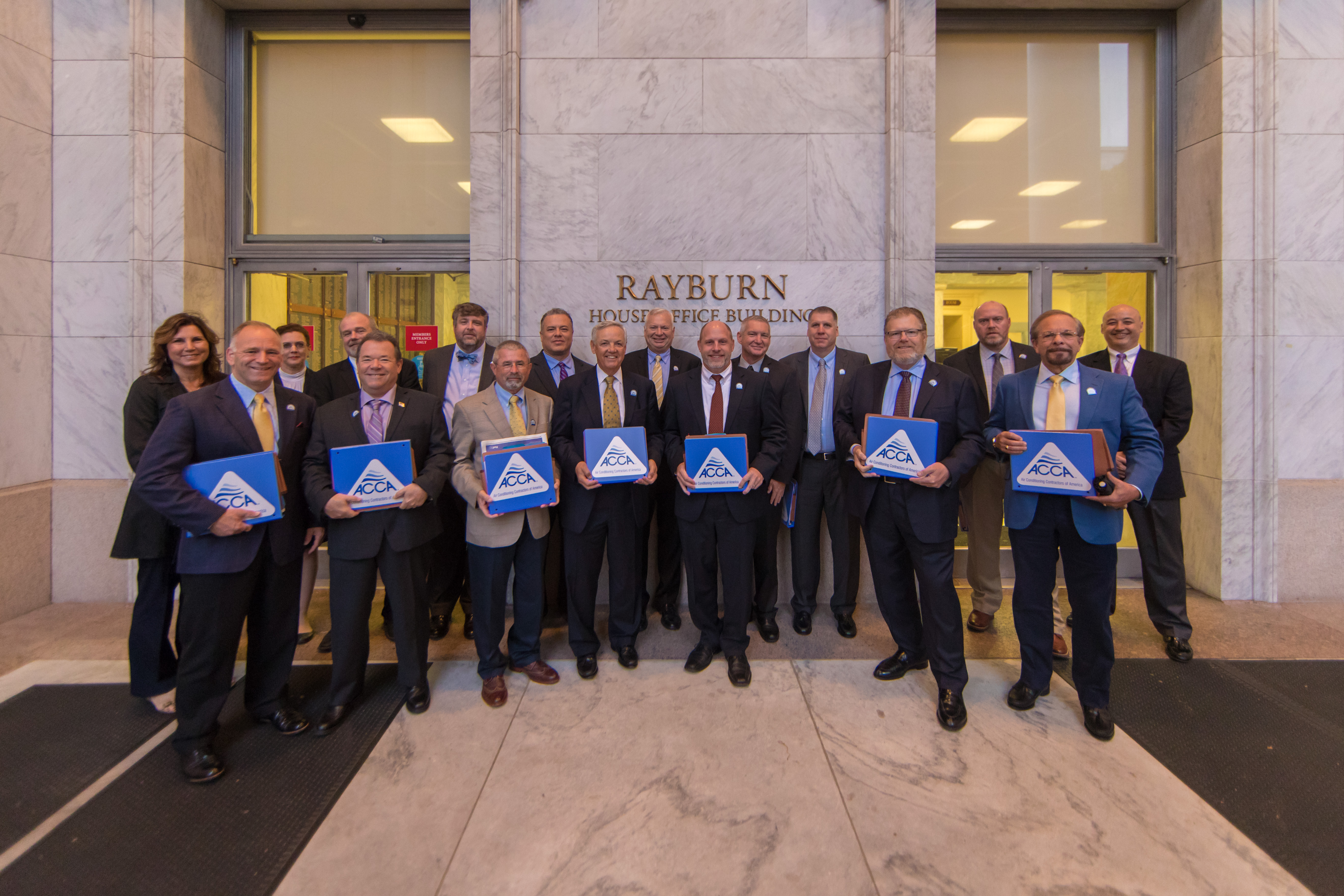 ACCA's Board of Directors in front of the Rayburn House Office Building.