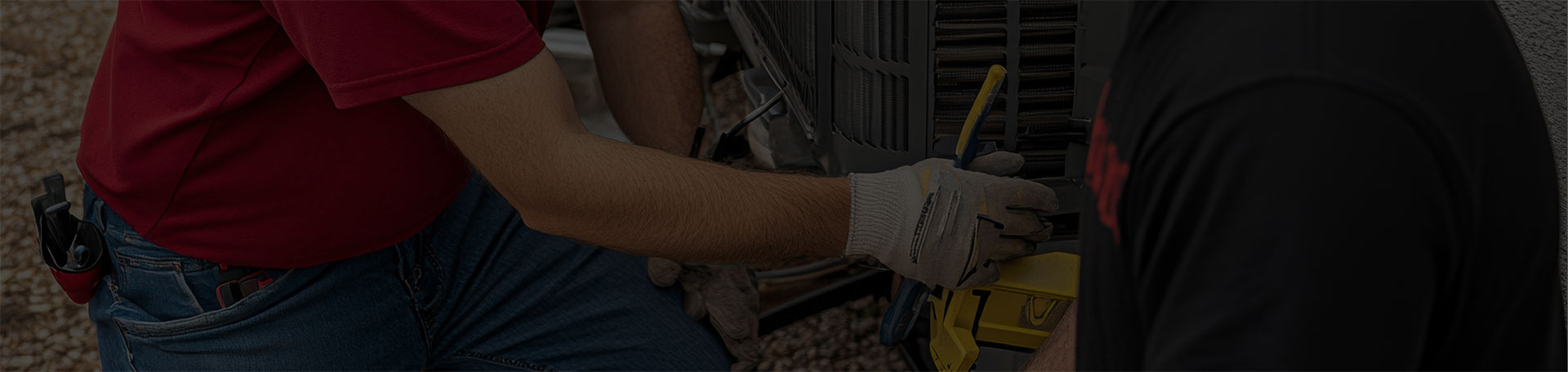HVAC technician at work