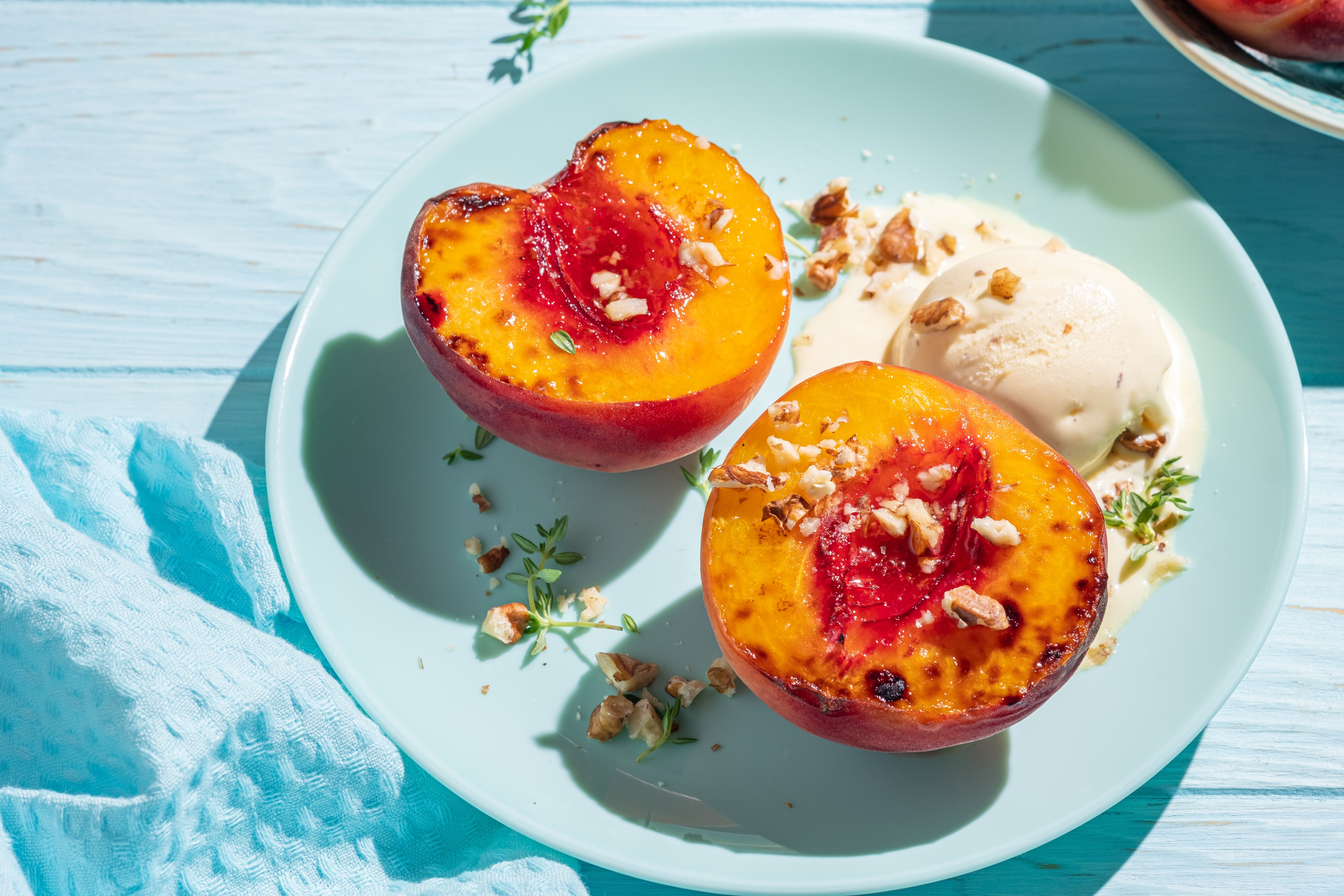 Grilled Peaches or Seasonal Fruit