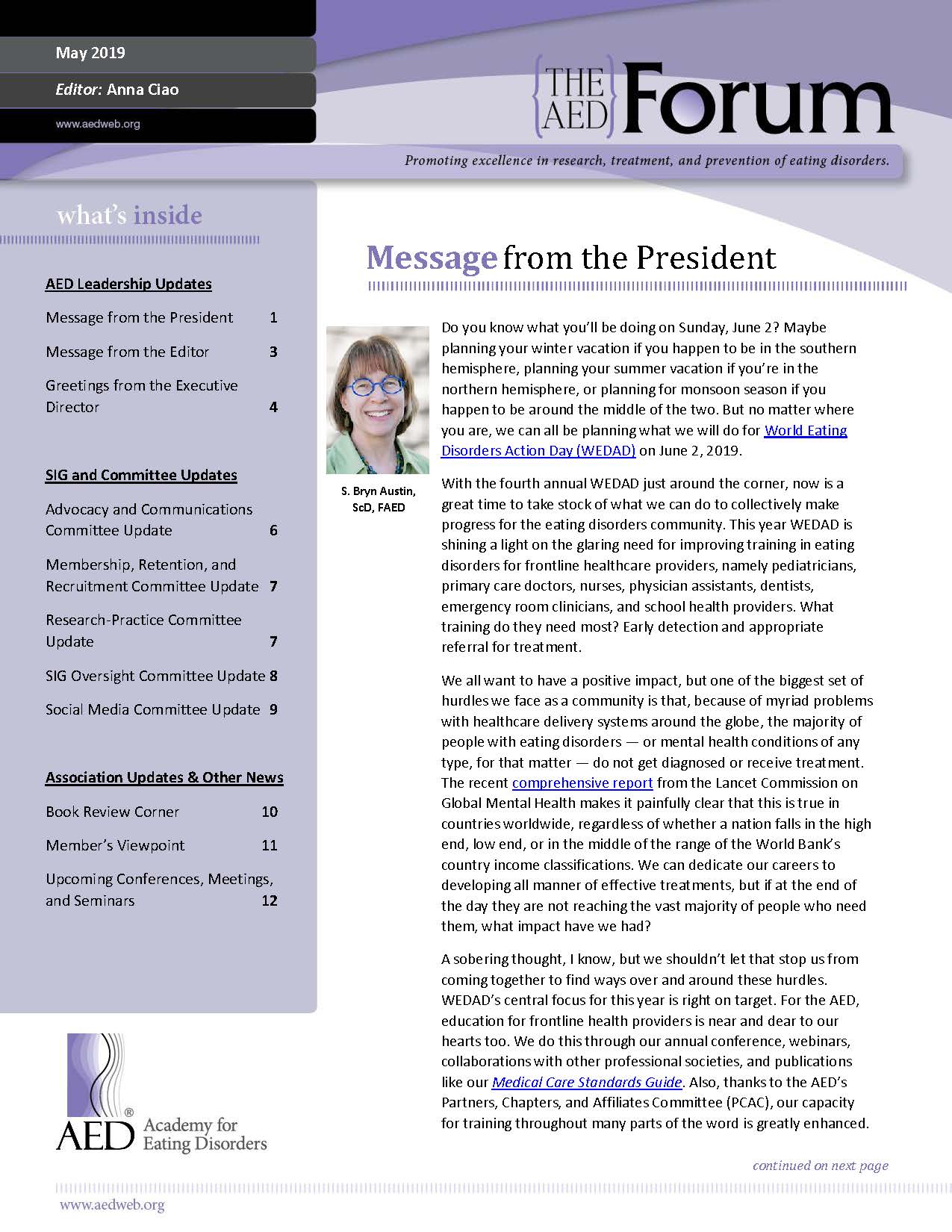 May 2019 Forum Front Page