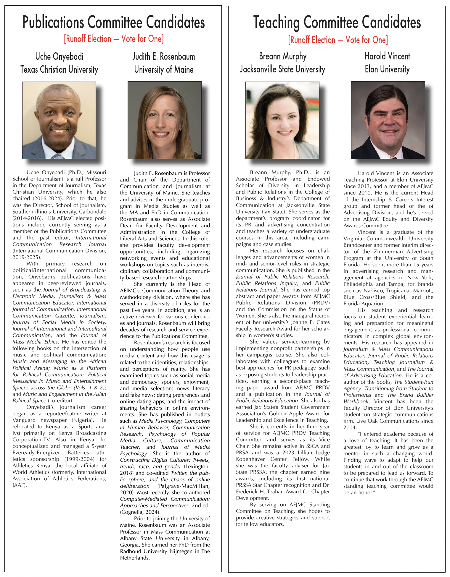 AEJMC Runoff Election 2026