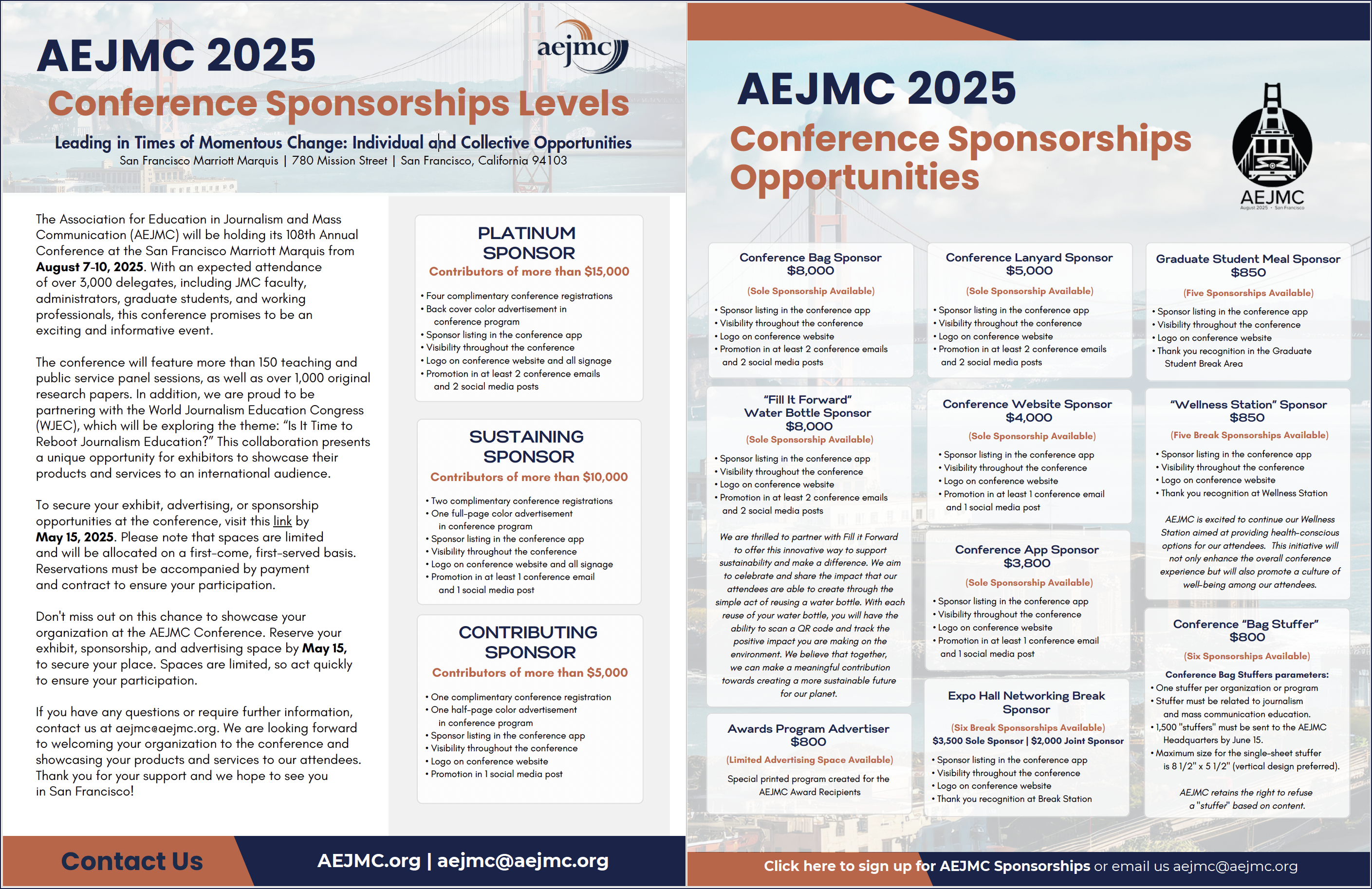 2025 Sponsorship Opportunities