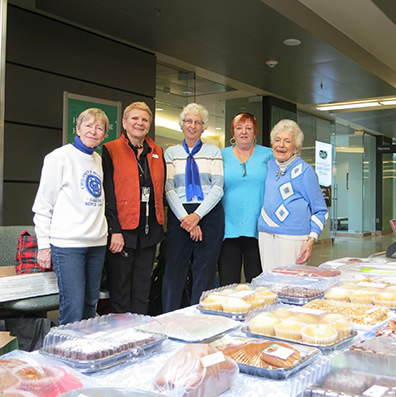 Members of the Children's Hospital of Manitoba Guild Inc. at a bake sale