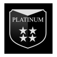 badge icon with word platinum